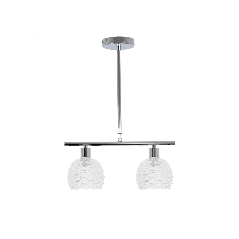 Lámpara Coventry cromo 2 x LED E-14 Fabrilamp